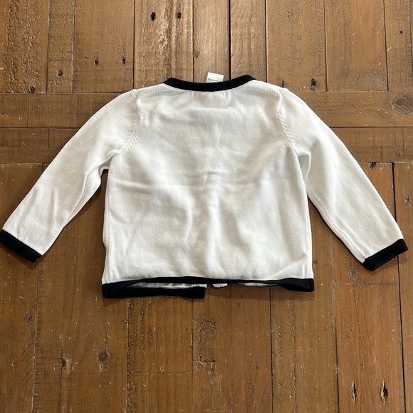 Janie and jack black and white bow cardigan sweater - Picture 5 of 5